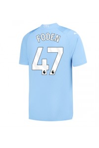 Fotbalové Dres Manchester City Phil Foden #47 Domácí Oblečení 2023-24 Krátký Rukáv